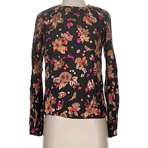 Kate Spade Black Floral Blouse